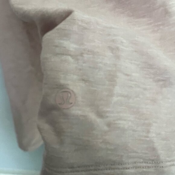 Lululemon Tuck and Gather Pullover Heathered Mod Faint Coral Size 10 - Picture 3 of 4